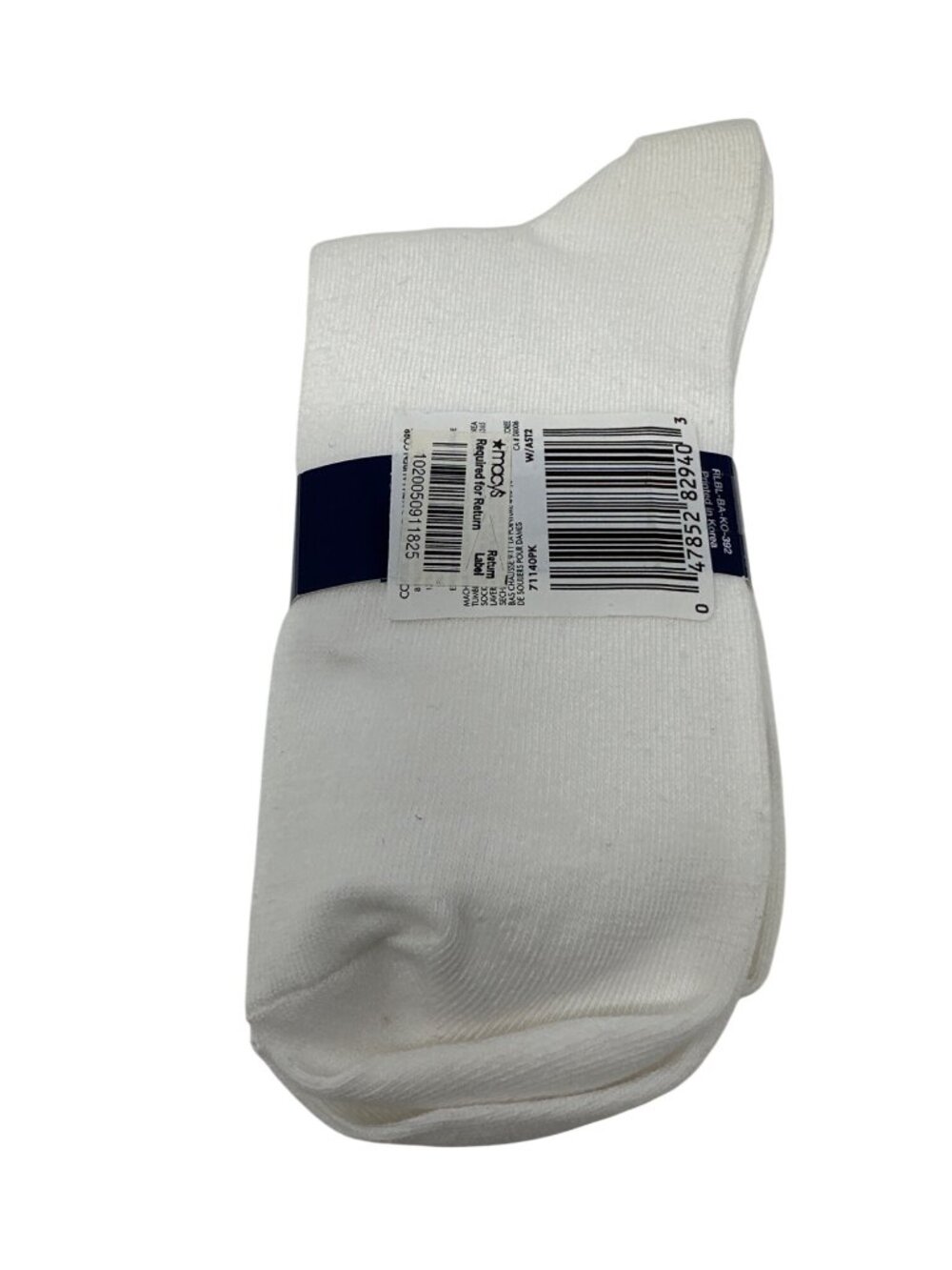 Ralph Lauren Women's Cotton Blend Crew Socks White Polo Logo Size 9-11 - Picture 4 of 4